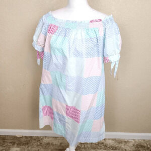 Vineyard Vines X Target Whale Print Colorblock Mini Dress Size XL (4520)